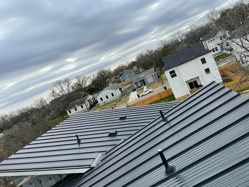 Standing seam metal roof panels with vents for Skylight Repair in Lyndhurst